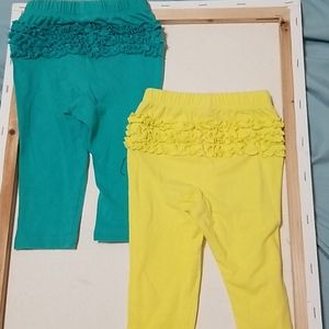 Ruffle bottom leggings